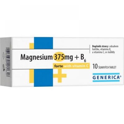 375 mg magnézium + B6 forte C-vitaminnal